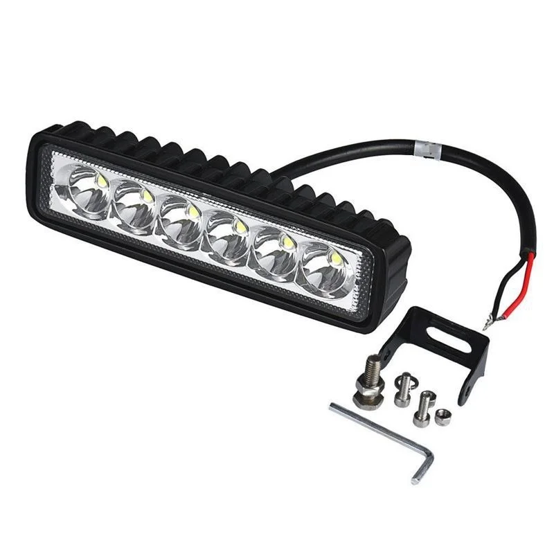 

New 18W 12V LED Work Light Bar Spotlight Flood Lamp Driving Fog Offroad LED Work Car Lights for Jeep Toyota SUV 4WD Boat Truck