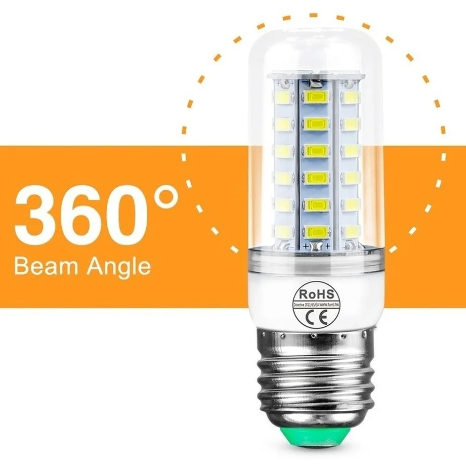 Gu10 lâmpada led e14 led vela lâmpada e27 milho lâmpada g9 led 3w 5 7 9 12 15 bombilla b22 lustre iluminação 2 peças