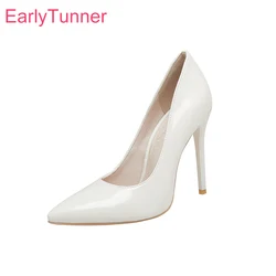 Brand New Sexy White Black Women Wedding Pumps Super High Stiletto Heels Lady Nude Shoes Plus Small Big Size 10 32 45 48