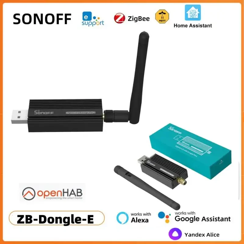 

SONOFF ZigBee 3.0 Smart USB Dongle Plus ZB-Dongle-E Gateway OpenHAB Ewelink Alexa Home Assistant ZHA 2MQTT USB Stick ZB Dongle-E