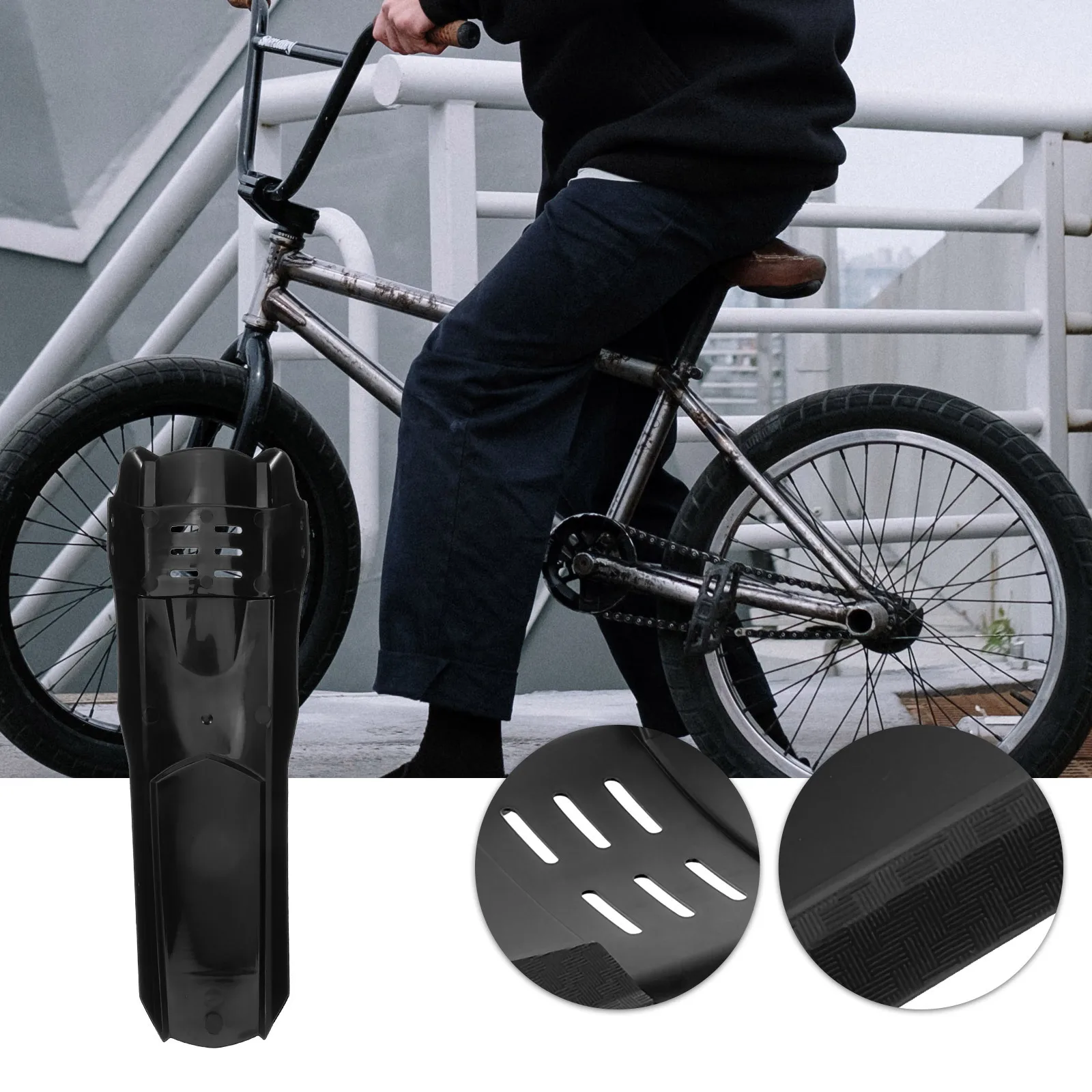 1Set Practical Bike Mudguard Durable Wear-Resistant Anti-Splashing Road Mountain Bicycles Supply Bike Mud Guards