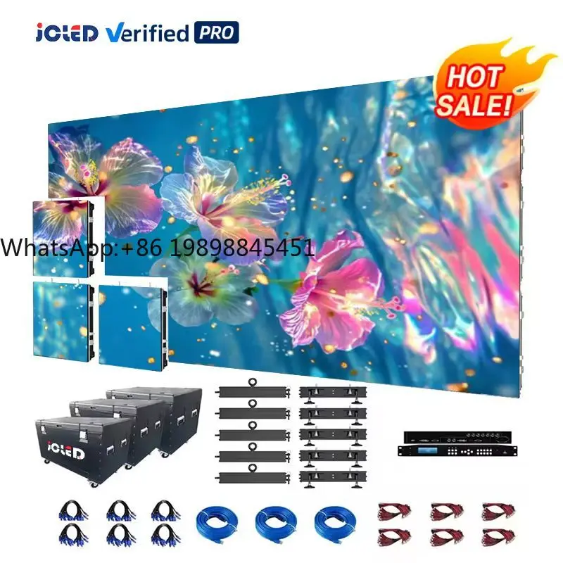 

4m X 3m Complete System P2.6 P2.9 P3.91 P4.81 LED Display LED Video Wall Panel Indoor Outdoor Stage Event Backdrop LED Screen