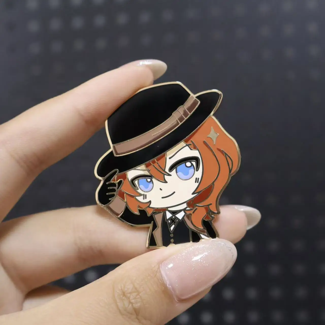 Anime Bungo Stray Dogs Anstecknadeln, Anhänger, Dazai Osamu, Nakahara Chuuya, Abzeichen, Broschen für Taschen, Rucksäcke, Kleidung, Revers, ACG, Cosplay, Spielzeug – Detail 3