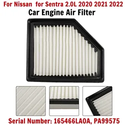 Car Engine Air Filter 165466LA0A PA99575 For Nissan for Sentra 2.0L 20-2022 Prevent Dust Or Other Dirt From Entering The engine