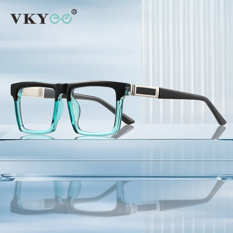 

VICKY новые модные квадратные геометрические очки в большой оправе, мужские очки для чтения с защитой от синего света, могут быть изготовлены по индивидуальному заказу по рецепту