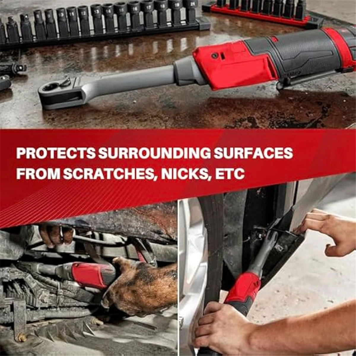 AAA87 Protective Boot 49-16-3050 Reach High Speed Ratchet Protective Boot for Milwaukee M12 Insider Ratchet 3050-20