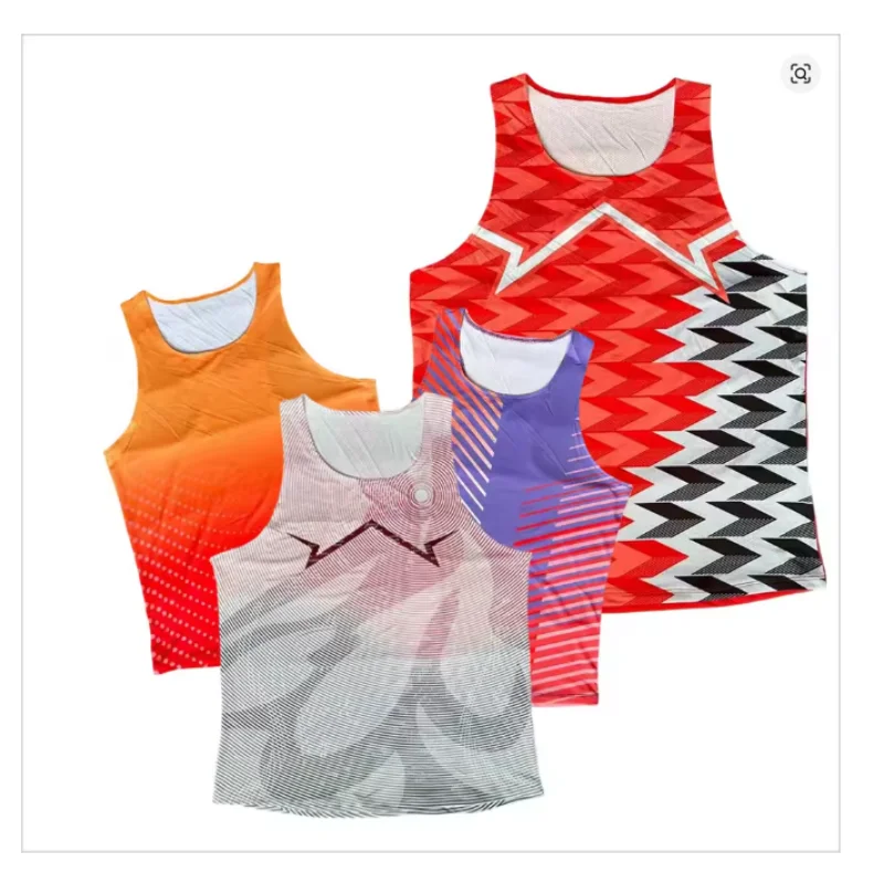 Summer Basketball Mesh Tank Lightweight Marathon Running Sport Vest Tops Track Field Training jersey shirt Vest Men's Clothes