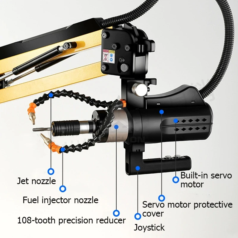 HotUniversal Automatic Servo Threading Machine Flex Arm Electric Tapping Machine