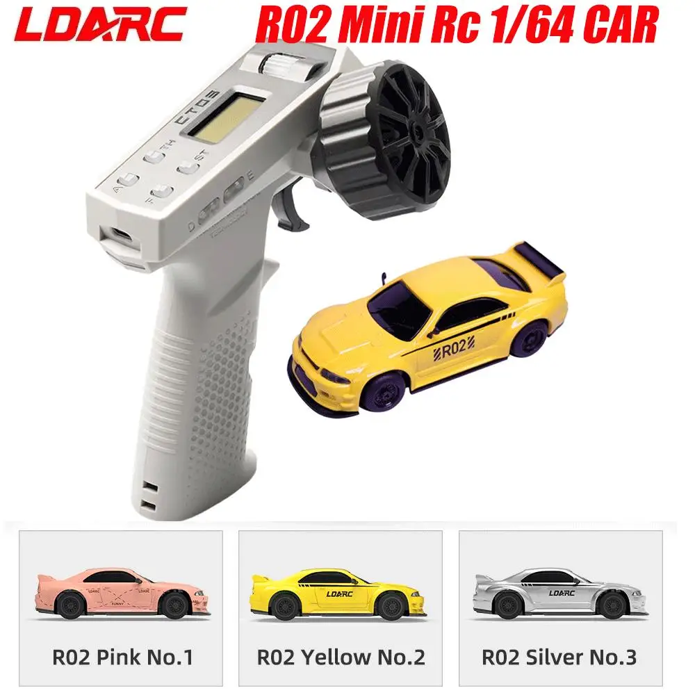LDARC 1:64 Mini R02 Simulated Electric Remote Control Model Car 2.4ghz Rc Crawler Car hildren'S Toy Tabletop Remote Control Car