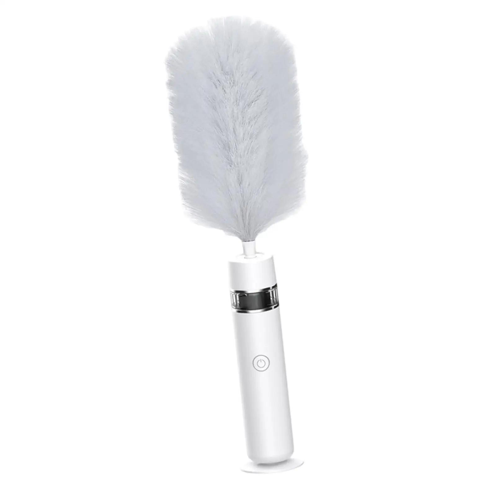 Electric Feather Duster Brush with Flexible Rotating Head and Extendable Pole for High Ceiling Fan Light Fixture Dust Cleaner