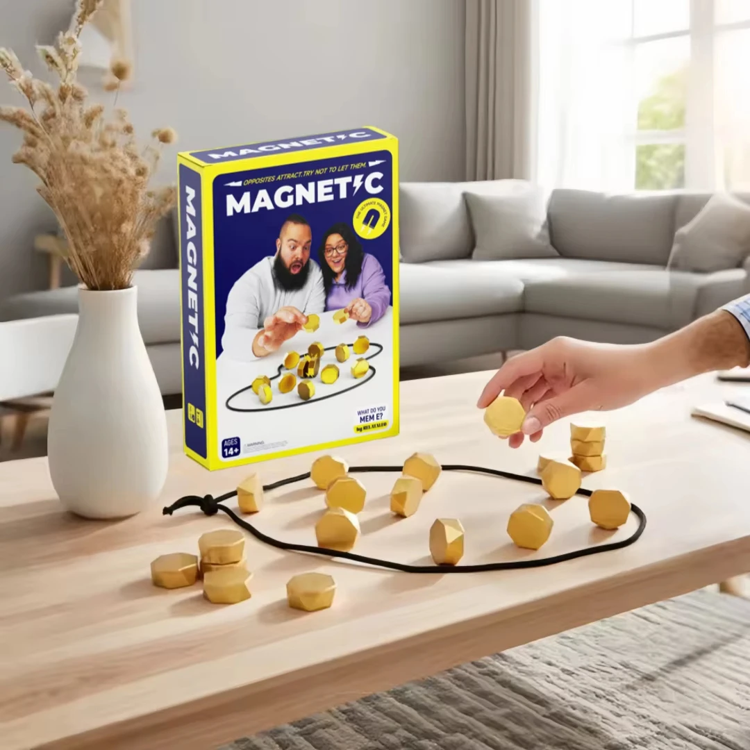 

Party Game Magnetic Stone Game Interactive Magnetic Board Strategy Game, Suitable for Families, Children, and Adults High Qualit