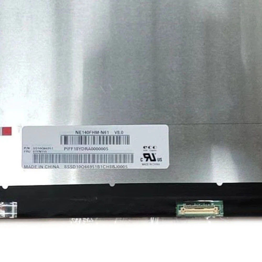 

NE140FHM-N61 V8.0 подходит для N140HCG-GQ2 NV140FHM-N61 72% цвет 1920X1080 IPS EDP