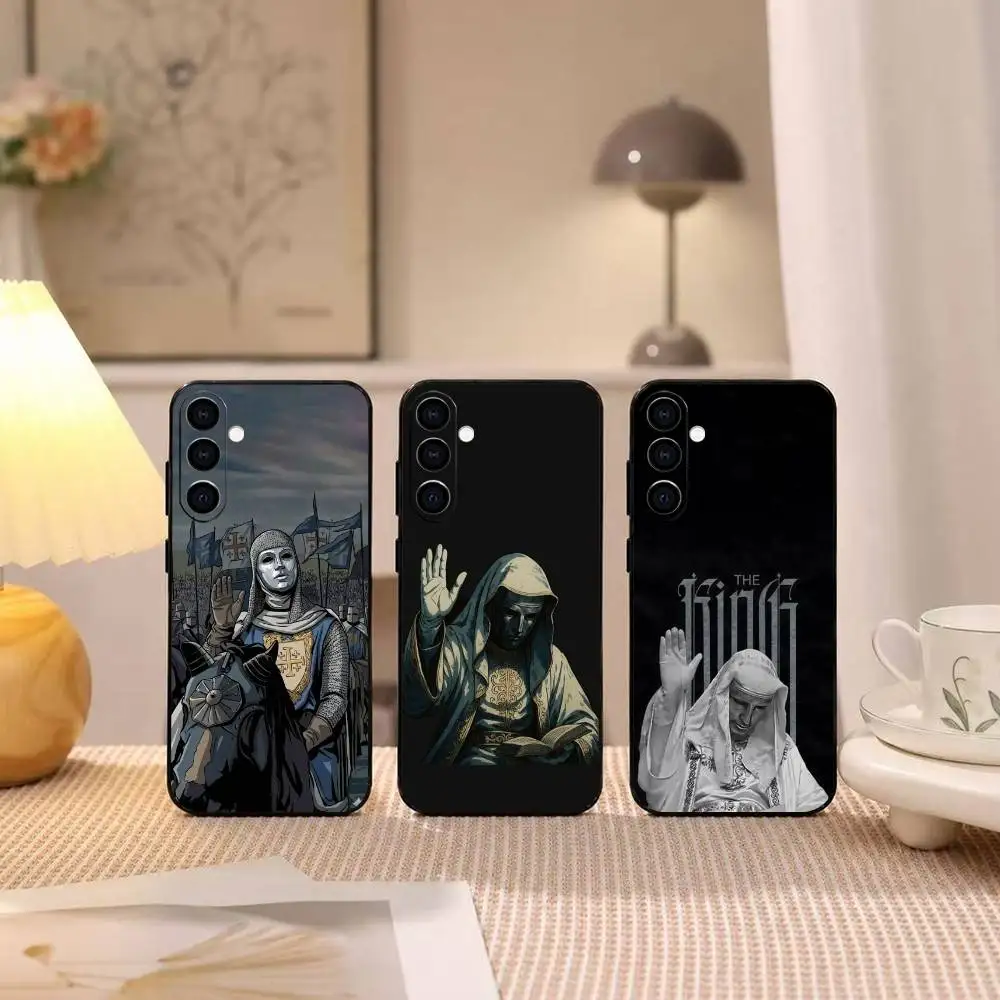 B-Baldwin IV of Jerusalem  Phone Case Black Silicone Soft For Samsung Galaxy A73,A72,A71,A70,A53,A52,A51