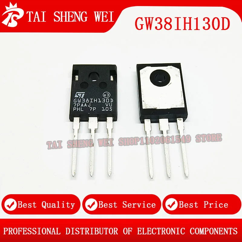 

5pcs GW38IH130D STGW38IH130D TO-247 IGBT 38A/1300V New Original