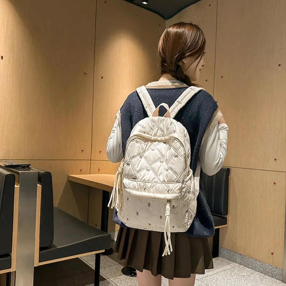 Nowy Plecak Szkolny Dziecięcy Dużej Pojemności Lekki z Kokardą Tornister Uczniowski Torby na Książki dla Uczniów