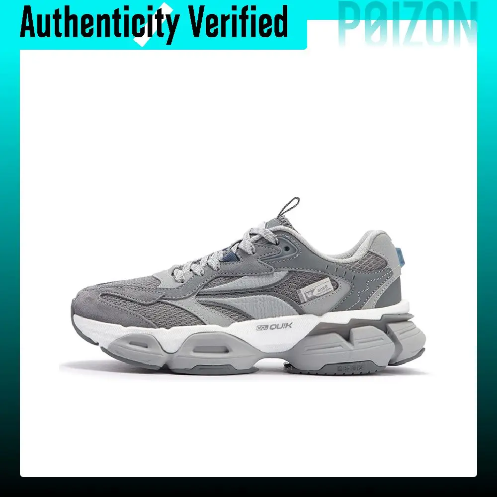 361° Lingmou PRO Slip Resistant Abrasion Resistant Low top Casual Shoes Women's Recycling Gray 682436764-11