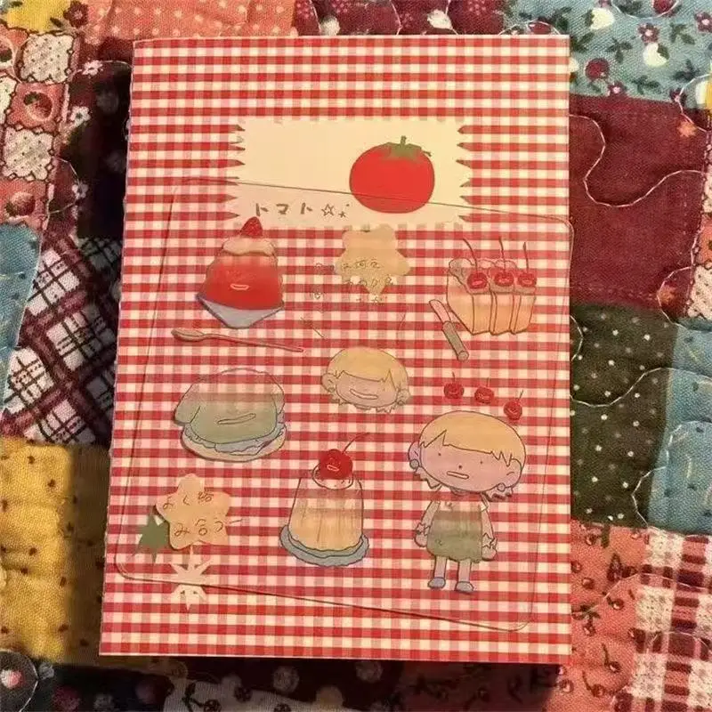 mini-caderno-coreano-retro-diy-decorativo-xadrez-tomate-de-alto-valor-estilo-ins-para-estudantes-escritorio-diario-presente-romantico-de-feriado