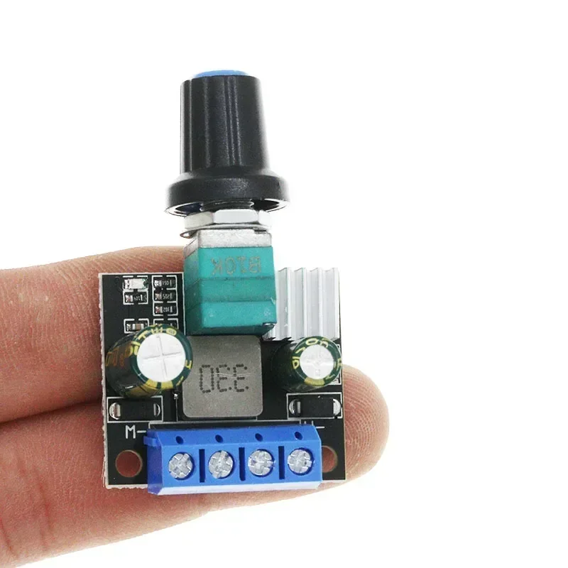 Cooling fan speed regulator fish tank submersible pump PWM DC motor brushless chassis with brush switch LED dimming image 4