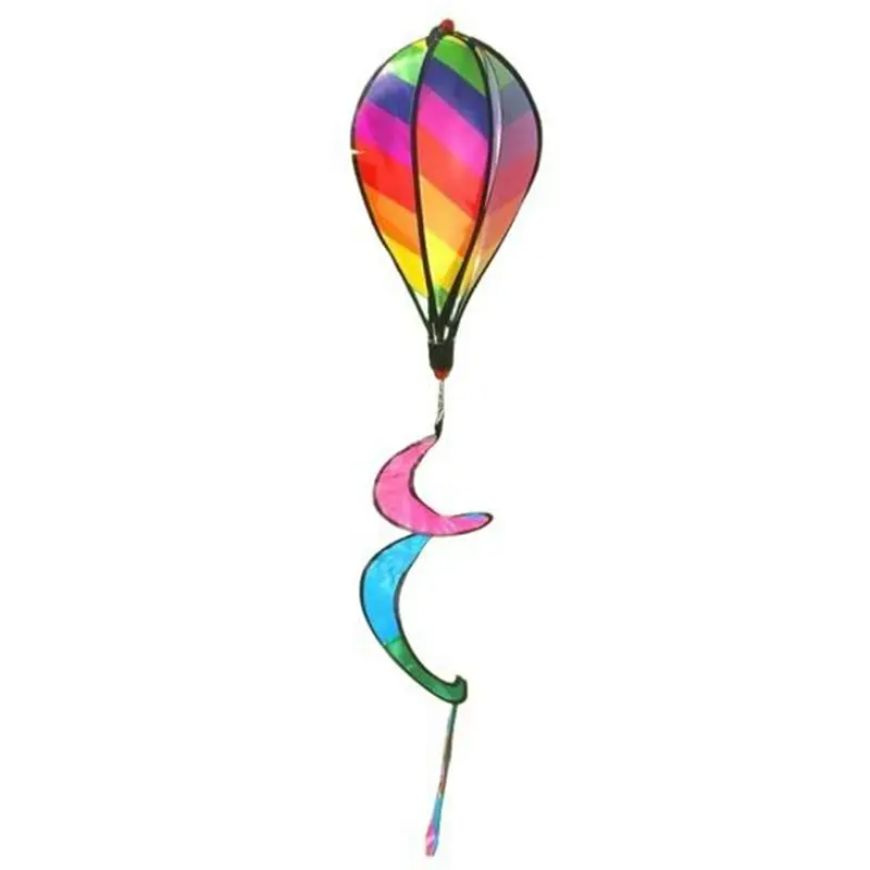 ABCA-Garden Spring Hot Air Balloon Pendant Rotating Windmill Hanging Decoration