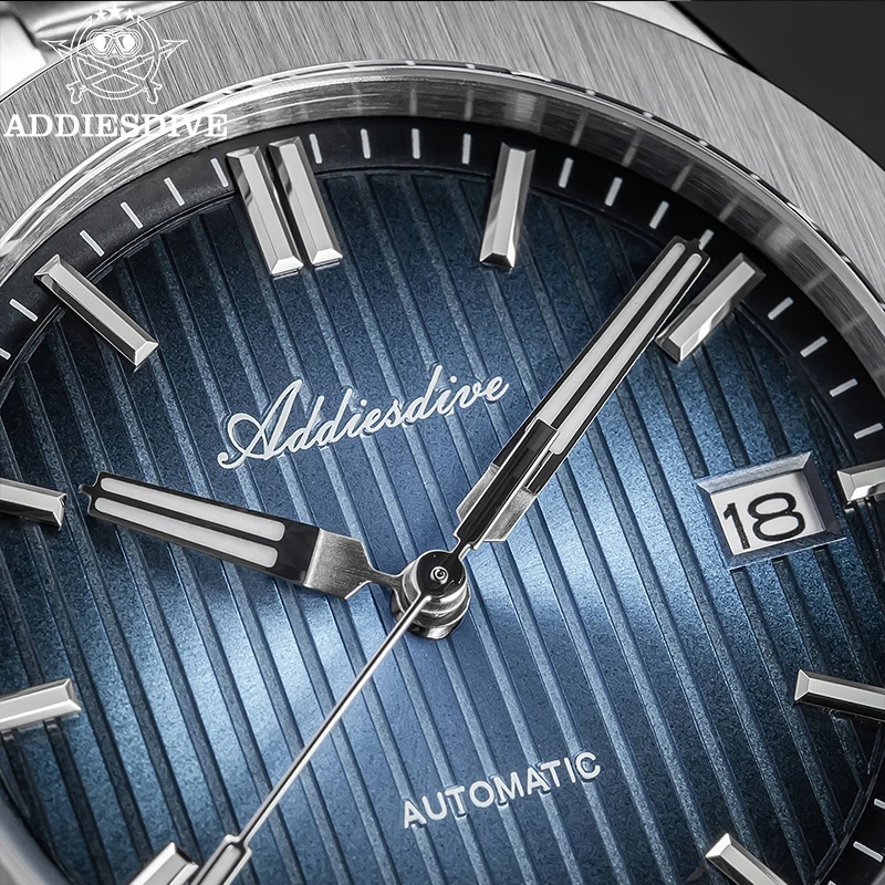 ADDIESDIVE 41 มม.นาฬิกาผู้ชายนาฬิกากันน้ำกระจกแซฟไฟร์ซุปเปอร์ลูมินัส 316L สแตนเลสนาฬิกาผู้ชายนาฬิกาอัตโนมัติ