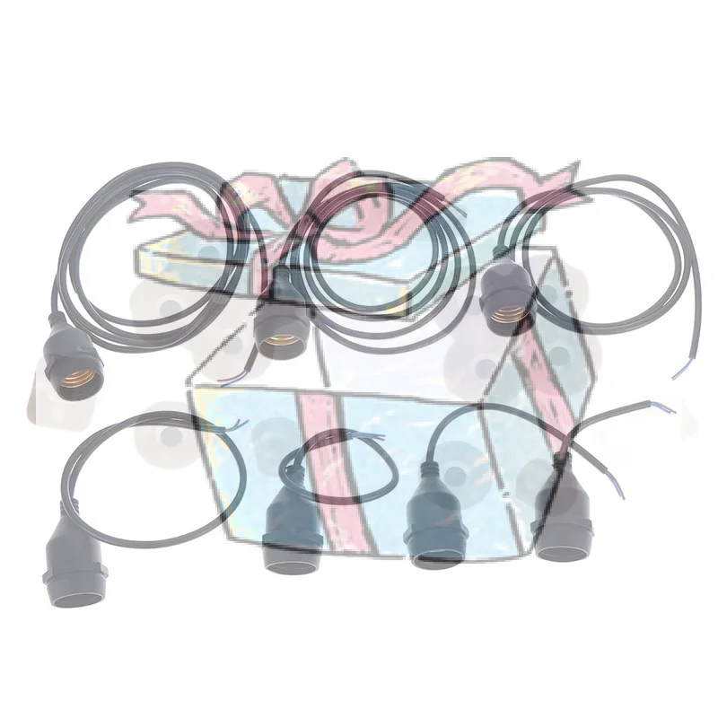 【CCA】Universal E27 Lamp Holder Copper Screw Thread Waterproof Lamp Base Flame Retardant PVC Wire Lamp Holder Outdoor Use