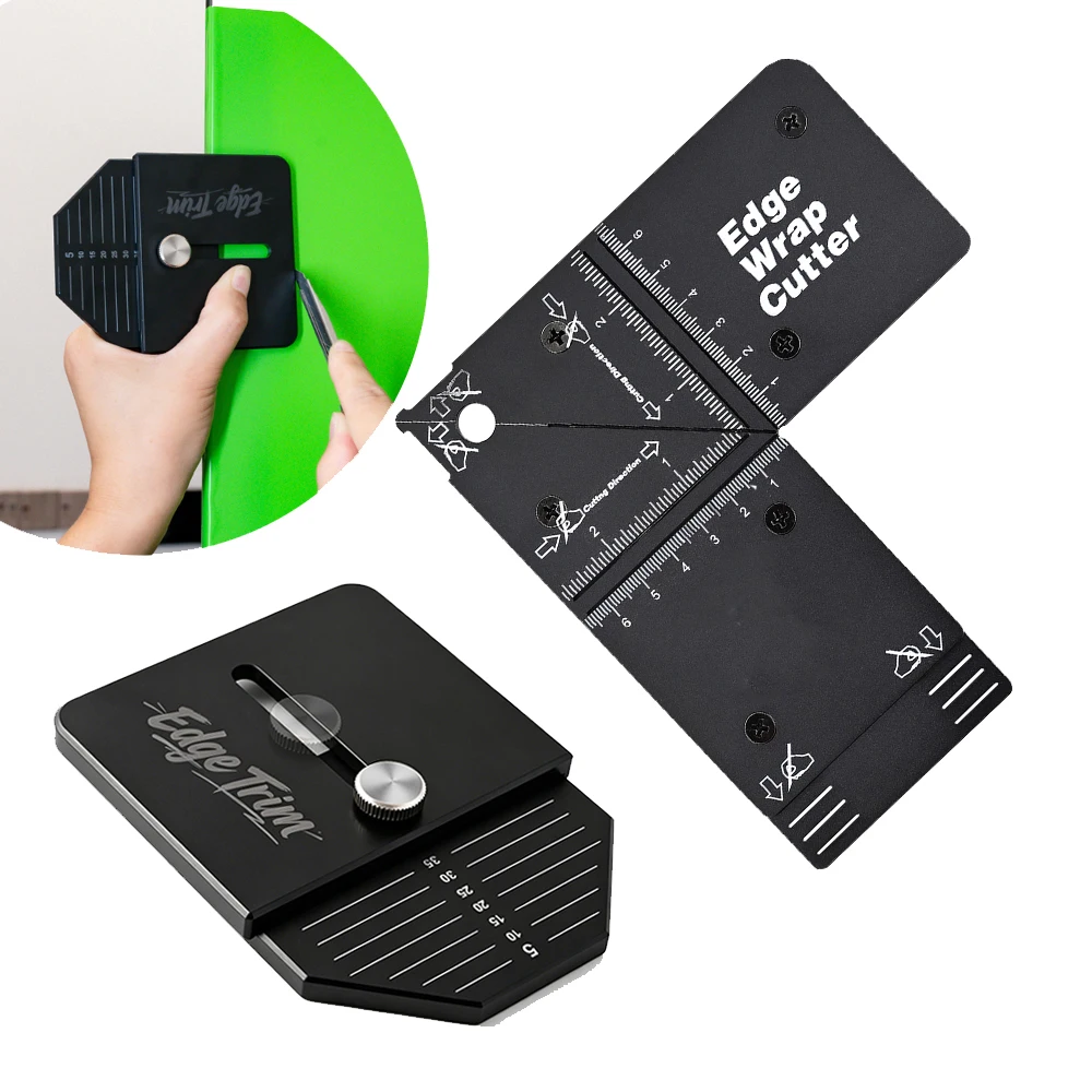 EHDIS Protective Film Edge Trimming Guide Tool Precise Aluminum Straight Cutting Auxiliary Sign Making Corner Edge Wrap Cutter