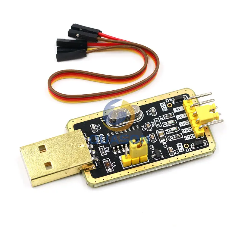 Módulo CH340 en lugar de PL2303 CH340G RS232 a TTL, módulo de actualización de puerto USB a serie en placa de nueve cepillos para arduino, Kit Diy