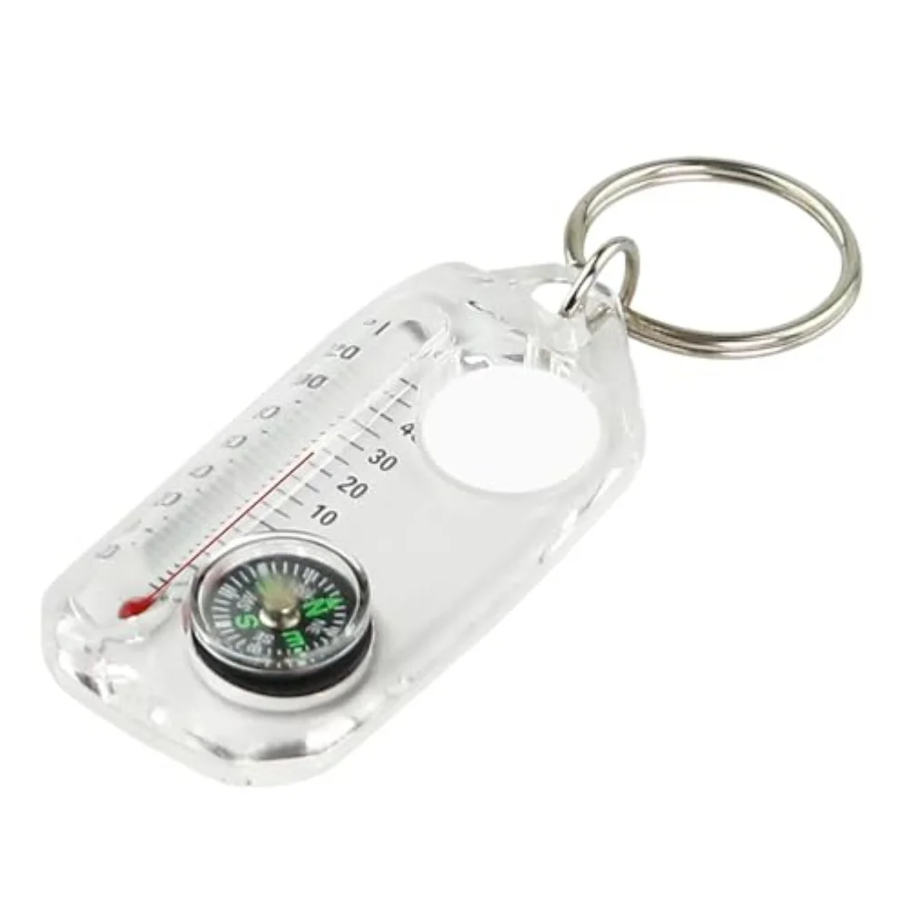 Multi-purpose Mini Key Chain Camping Thermometer Keyring Keychain Pocket Sized Thermometer Keyring Gear For Outdoor Camping