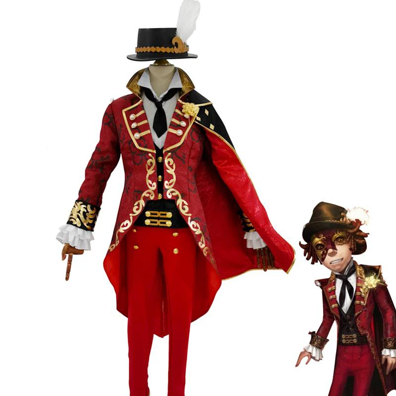 Disfraz de Cosplay de Game Identity V Norton Campbell para hombre y mujer, traje de Frospector, uniforme rojo, ropa de juego de rol para fiesta de actividades