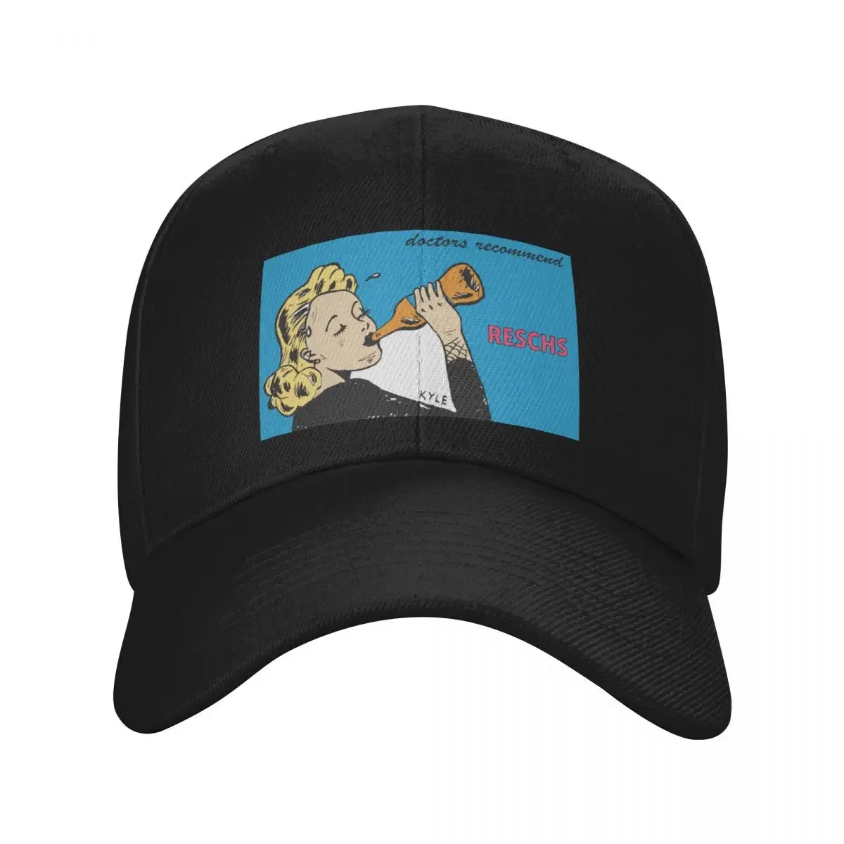 

Reschs Old School Ad Baseball Cap Anime Sun Cap Beach Bag Women Hats Men's