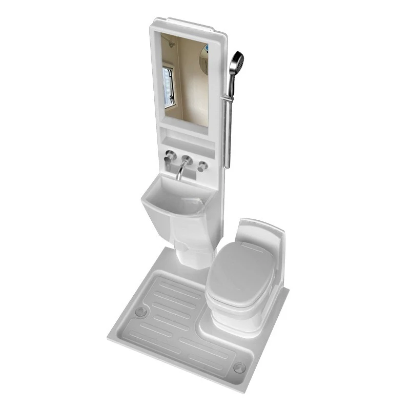 Wohnmobil-Toiletten-Set: Toilettenschrank, Duschwanne 800x900, Badezimmerbasis