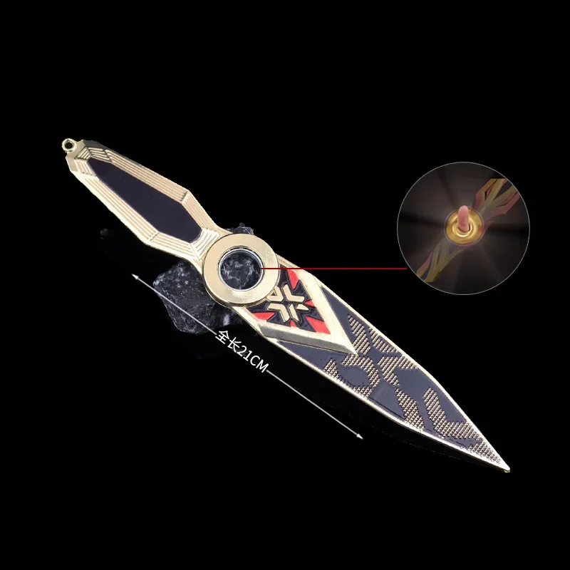 21 سنتيمتر سكين الشجاعة لعبة السيف تدوير بطل كوناي Mystbloom لعبة الأجهزة الطرفية مكتب زينة الشكل الهدايا مجموعات #6