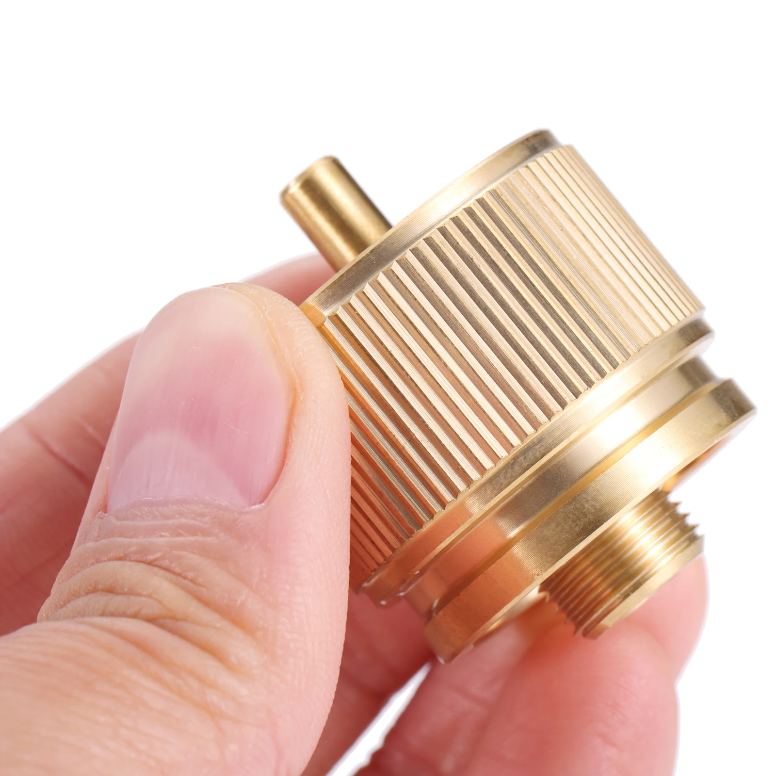 2Pcs Propane Gas Camping Stove Adapters Suitable for 1LB Camping Stove EN417 Bottle Tank Convert to Thread 7/16