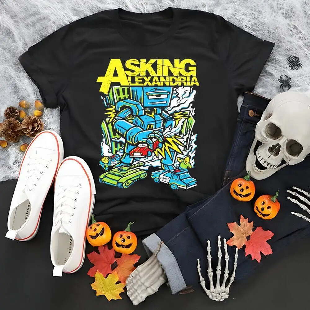 Rare Asking Alexandria Robot Band Gift Funny Unisex Tee Shirt