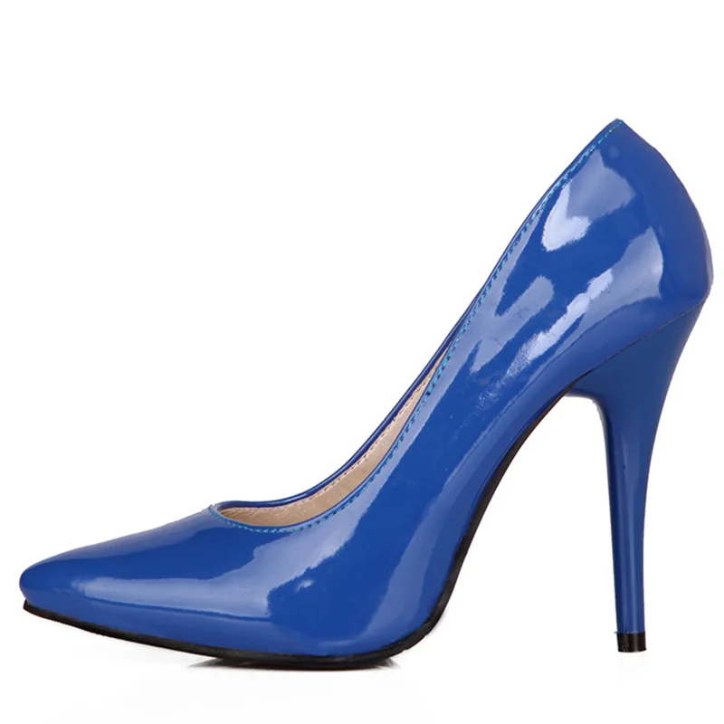 Elegant Green High Heels Pumps Shoes Woman Nude Red Blue Women\'s Heeled Party Office Wedding Shoes Ladies Large Size 45 ZOGEER