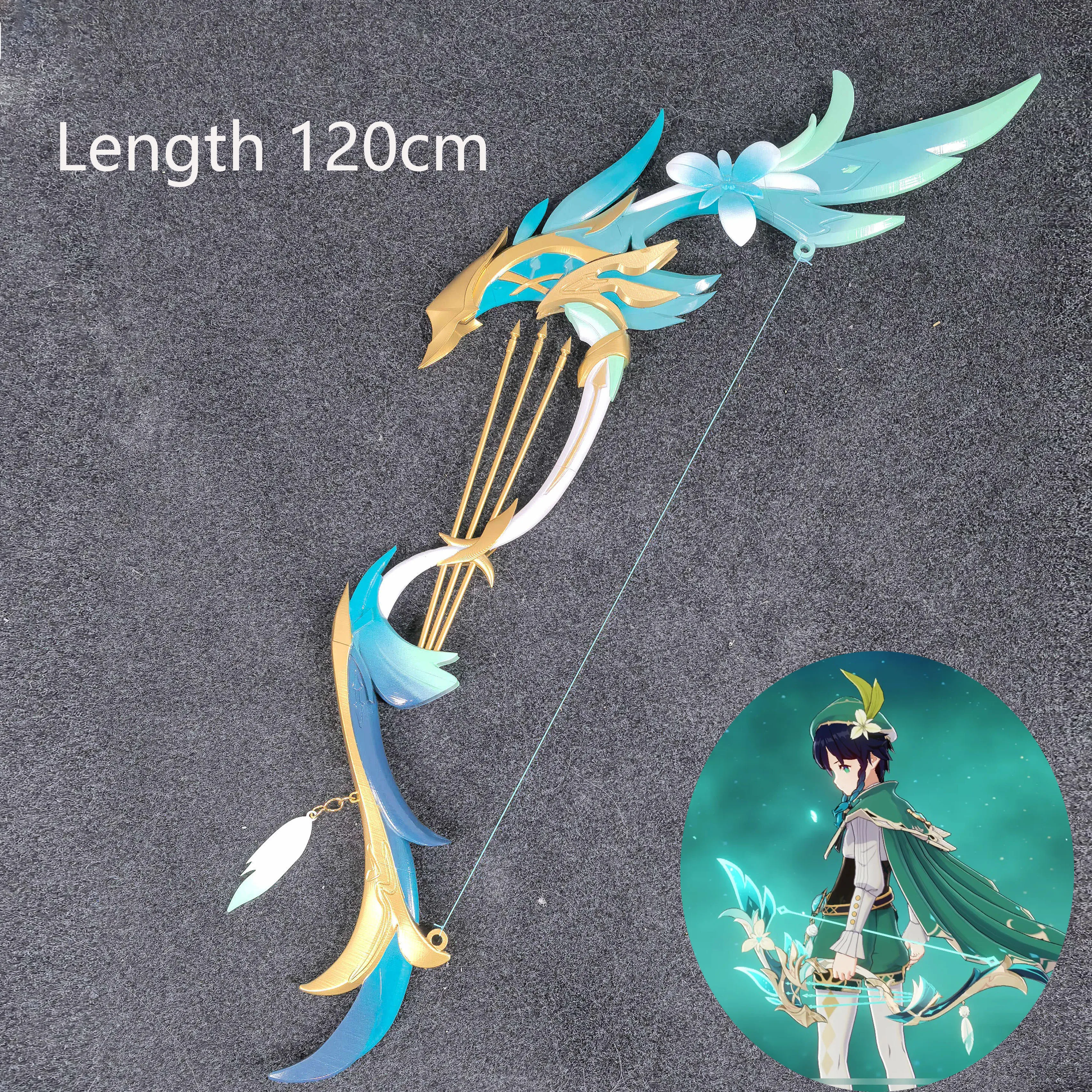 

Venti Cosplay New Weapons Bow Arrow Game Genshin Impact Props Halloween Comic Convention Party Clothing Accessory