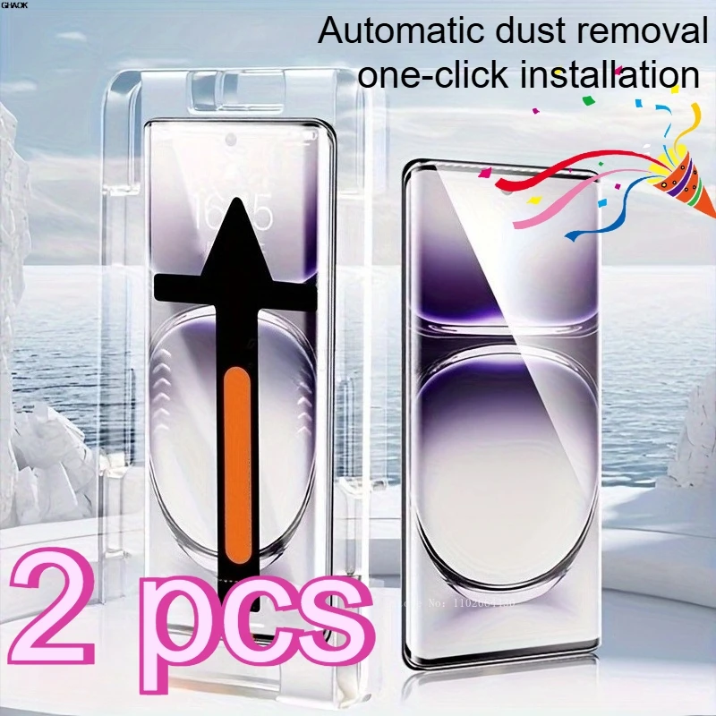 

3PCS Tempered Glass Screen Protectors for Samsung Galaxy S23 S21 S22 S24 S25 Ultra Automatic Dust Removal One-click Installation