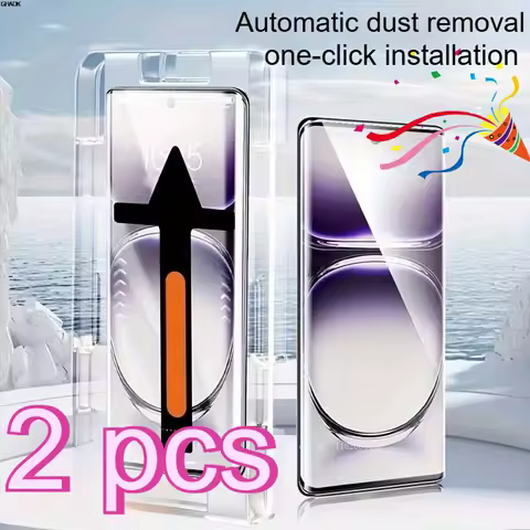 3PCS Tempered Glass Screen Protectors for Samsung Galaxy S23 S21 S22 S24 S25 Ultra Automatic Dust Removal One-click Installation