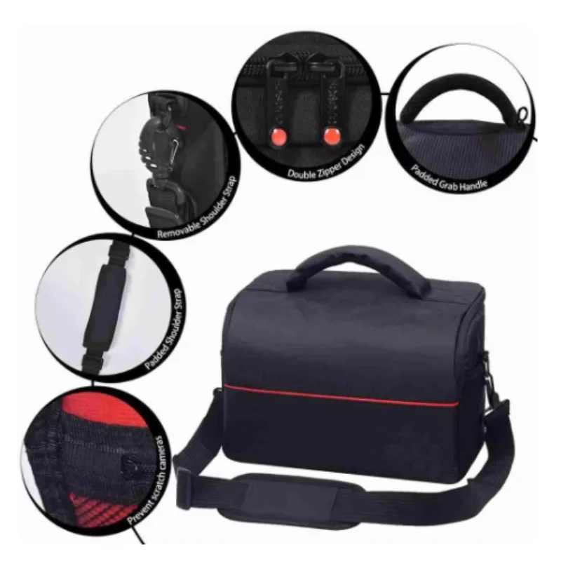 RF10 mode appareil Photo numérique DSLR sac à bandoulière étui étanche photographie Photo sac pour Canon Nikon Sony objectif pochette sac