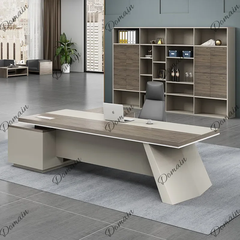 J81 Modern Executive Desk Set Office Table Computer Desk Manager Workstation with Drawers