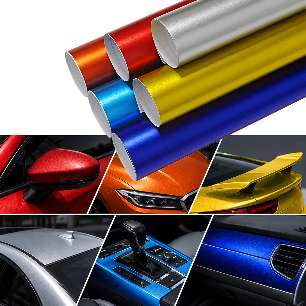 Multi Sizes Car Vinyl Film Sticker Ice Film Colors Auto Body Interior Exterior Styling Moldings DIY Wrap Cover Tuning Film