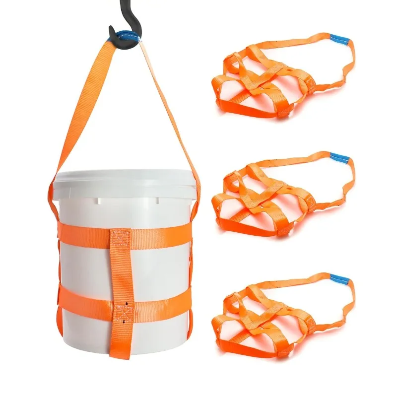 

AFOURT-Oil Drum Binding Straps And Drum Lifting Straps(4-Pack) For 5-Gallon Buckets, Up To 200 Lbs Capacity