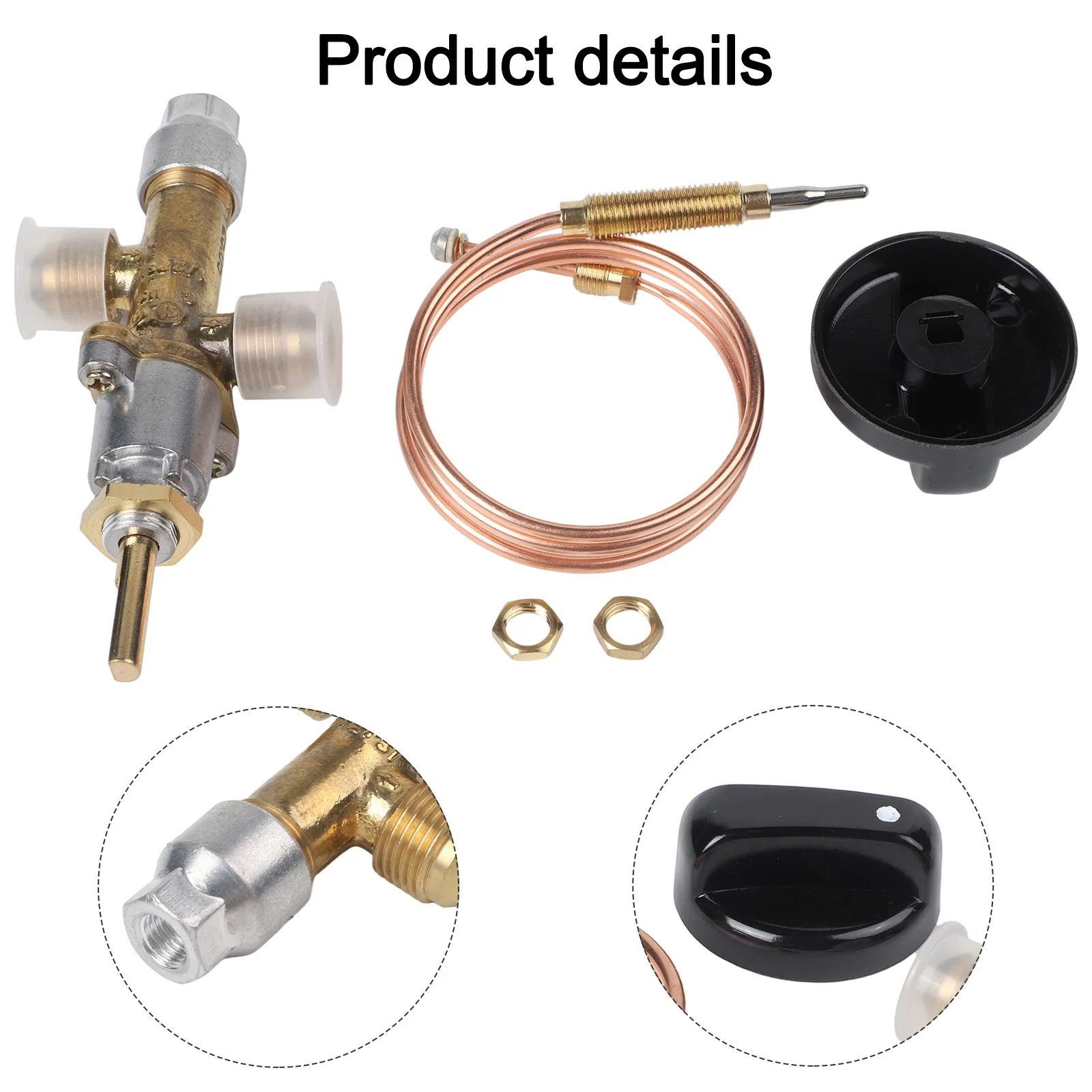 Long lasting Gas Patio Heater Thermocouple Sensor & Dump Switch Main Control Valve Replacement for Enhanced Heat Control