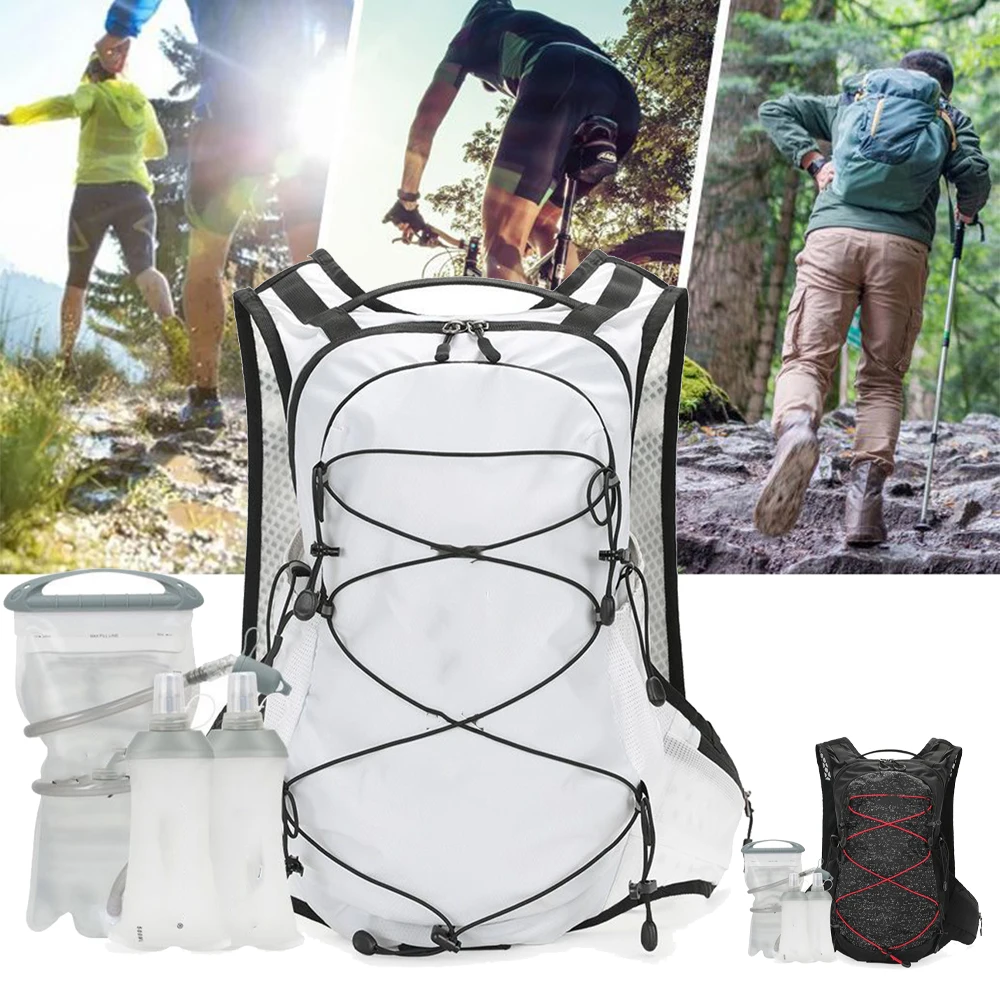 

12L Hydration Vest Backpack Large Capacity Waterproof breathable Hiking Bag with Hydrations Bladder Pocket for Marathon Cycling