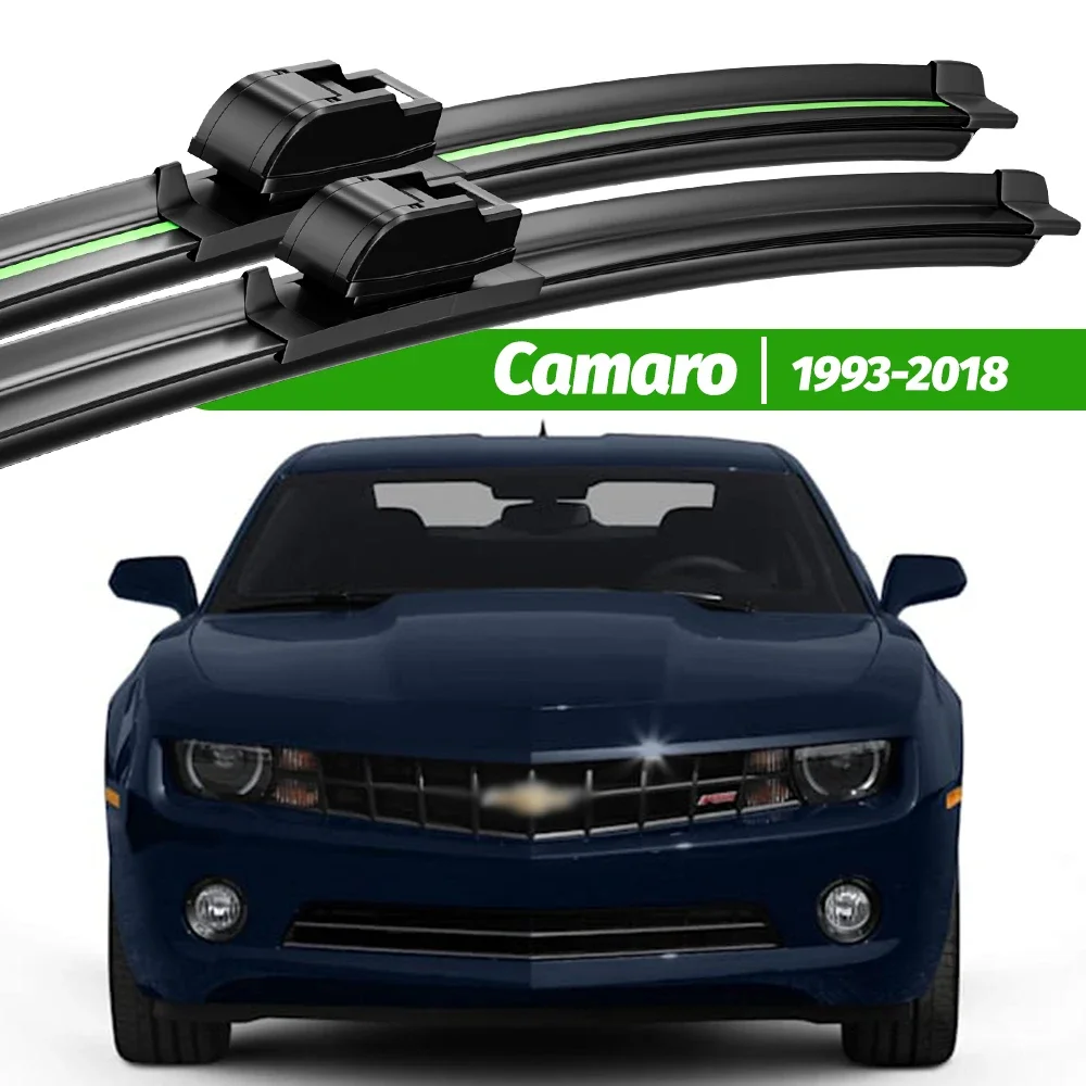 

For Chevrolet Camaro 1993-2018 2pcs Front Windshield Wiper Blades 1994 2009 2013 2014 2016 2017 Windscreen Window Accessories