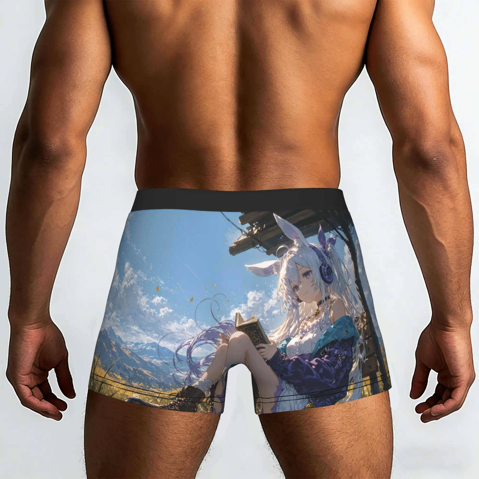 Popular Anime Bunny eared Girl boxers  adults 18 plus Underpants Homme Panties Men's Underwear Ventilate Shorts Boxer Briefs