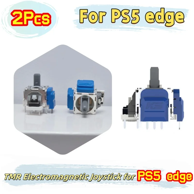 

2pcs TMR Electromagnetic Joystick for PS5 edge Controller Thumbstick No-Drift Upgrade Replacement Kit Gamepad 3D Analog Sensor