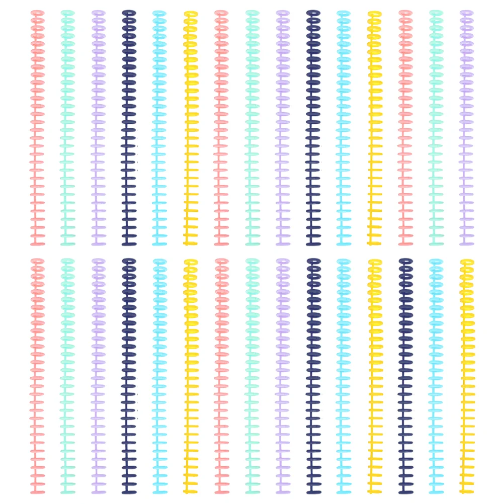 30 шт., переплетные кольца, спиральные тетради для открытия проволочных колец, пластиковые принадлежности