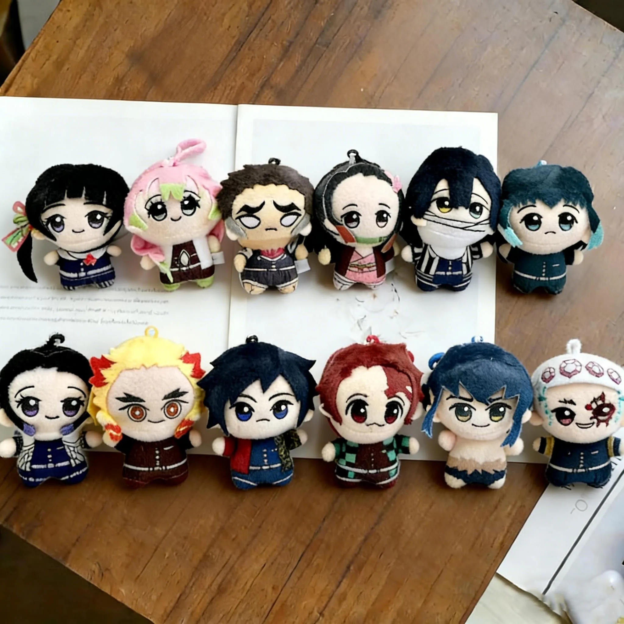 

New 10cm Anime Demon Slayer Tomioka Giyu Kamado Tanjirou Kamado Nezuko Agatsuma Zenitsu Shinazugawa Genya Plush Toy Doll Gift