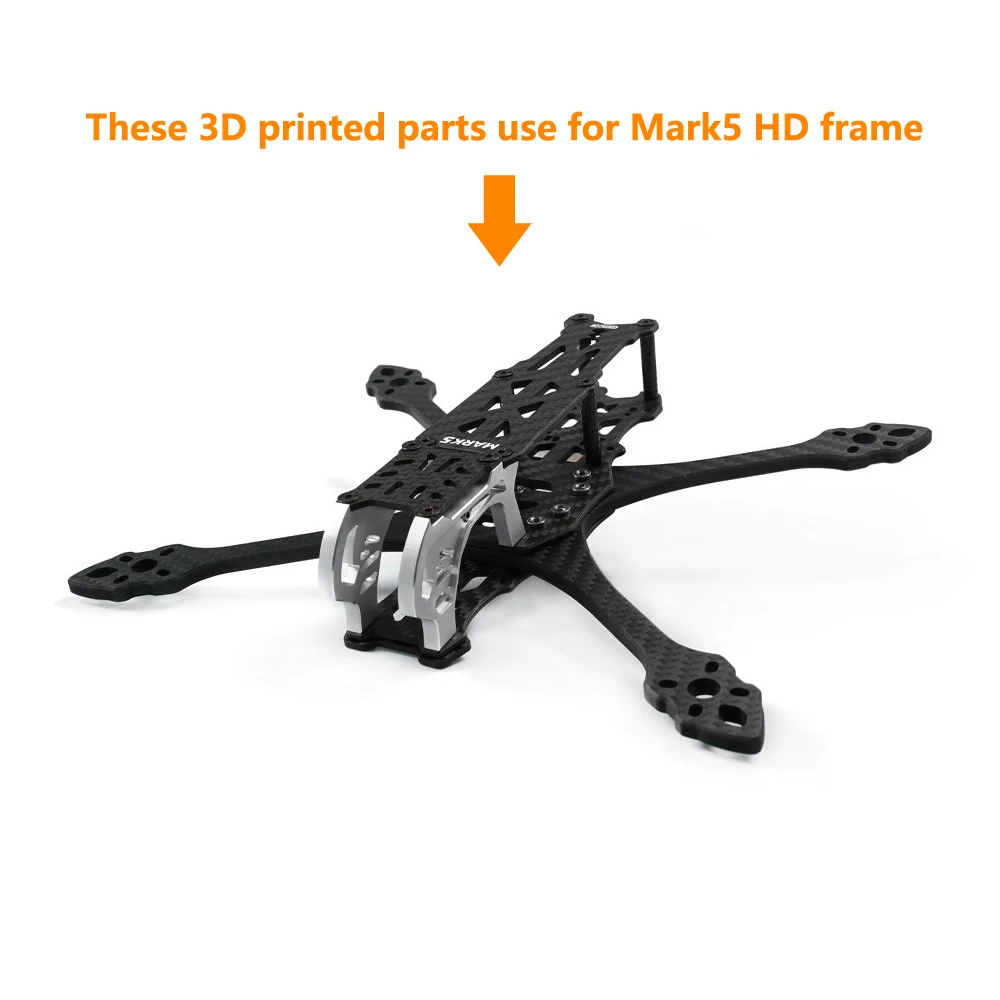 3D Printed BN-220 GPS Mount TPU Holder T-shaped Antenna Fixed Bracket Seat Replacement parts for FPV Racing Drone Mark5 Frame